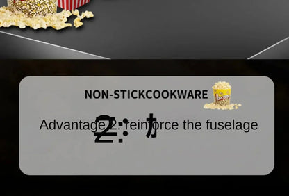 220V Commercial Popcorn Maker Machine, Large Capacity, Quick Heating, for Business Events and Parties