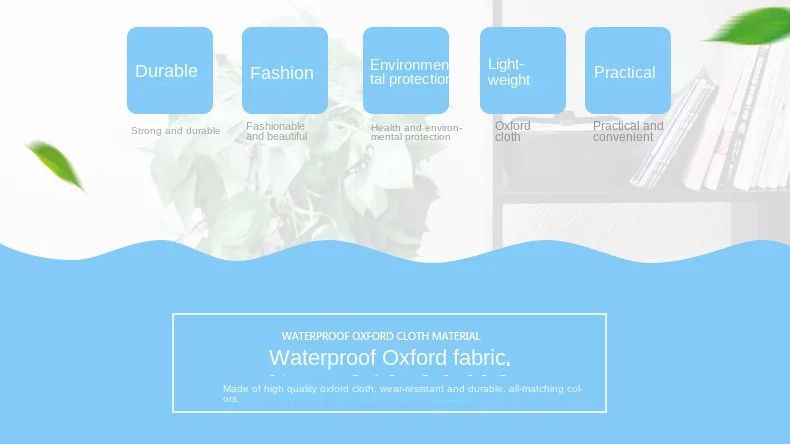 Large Capacity Waterproof Oxford Cloth Reusable Foldable Shopping Bag Tote Bag Shoulder Bag Washable Shopper Storage Bag Handbag