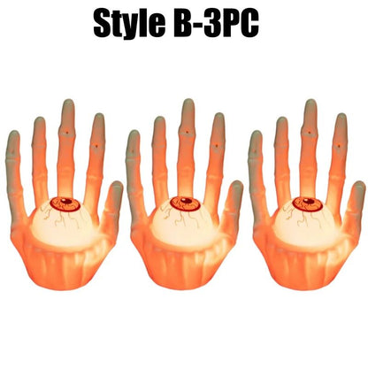 Spooky Atmosphere Decor Halloween Pumpkin Lamp Ghost Hand Light New Prop Eerie Scene Setting Party Decoration Solution