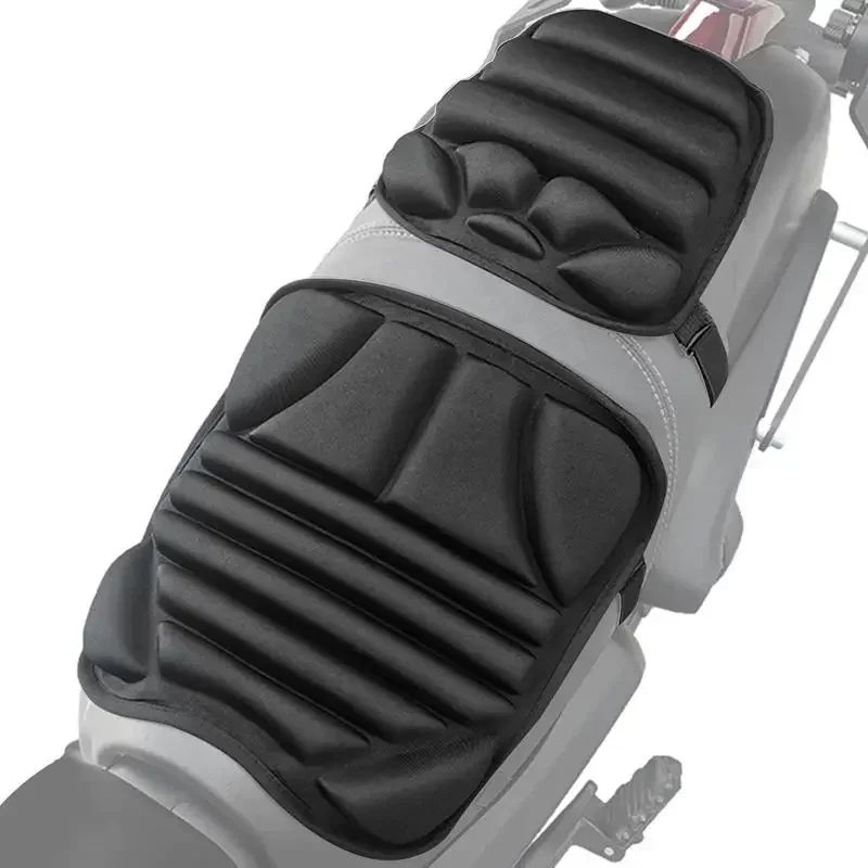 Almofada de Assento de Moto 3D Conforto Gel Almofada de Assento Respirável Capa de Assento Universal com Absorção de Choque para Montanha Avançada