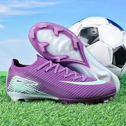 New Men Outdoor Football Boots Soccer Shoes Cleats Match Training TF/FG Grass Ankle Long Spikes Sport Hot-selling High-quality