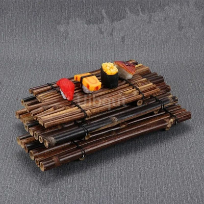 Japanese Korean fence plate Cuisine Sushi Boats Bamboo Creative Exquisite Sushi Tools Vintage bamboo sushi dish bamboo fence