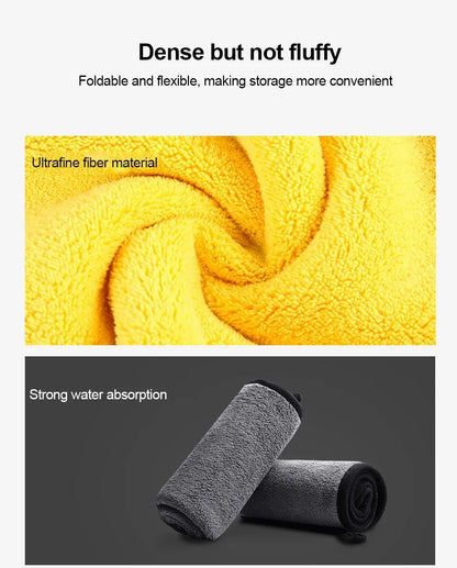 10/5/3Pcs Car Wash Microfiber Towel 30*30CM Car Cleaning Drying Cloth Care Cloth Car Wash Towel Kitchen Towel