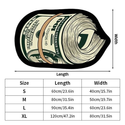 Creative  Money Shaped Carpet Personality Imitation Money Rug Dollar Rug for Bedroom Irregular  Art Floor Mat Door
