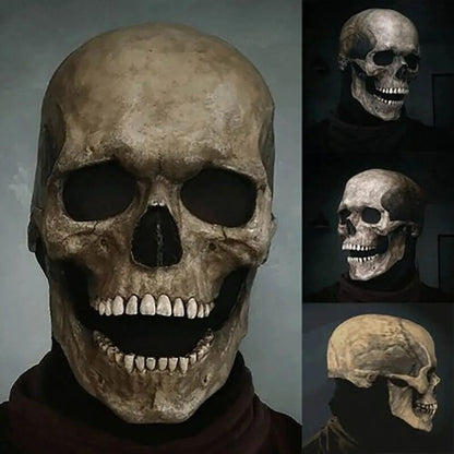 Halloween Mask Latex Scary Horror Decoration Full Head Skull Mask Helmet Cosplay Jaw Masque Gifts Party Costume Pro Mask