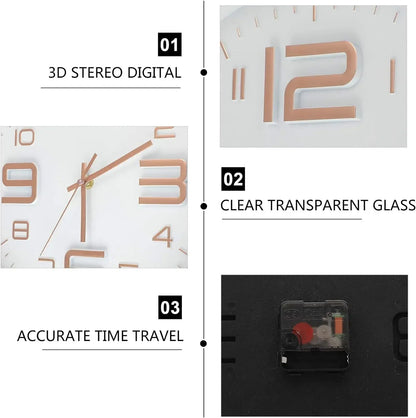 8 Inch Modern Simple Fashion Wall Clock Suitable For Bedroom, Living Room, Study Room Decorative Clock