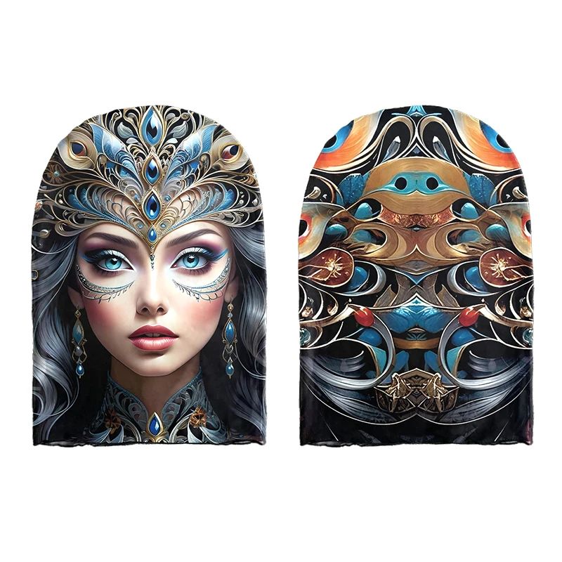3D Realistic Stretch Mesh Headgear, Breathable, Unisex, Party Mask Headgear Prop