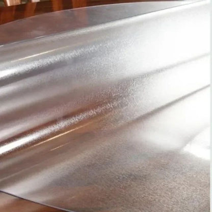 Transparent PVC Round Table Carpet Waterproof Tablecloth Kitchen Pattern Table Cover Glass Soft Cloth Dining Table Mat