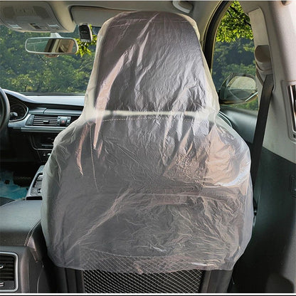 100Pcs Disposable Car Seat Covers Protective Anti-Fouling Waterproof Dustproof Protector Universal Auto Interior Supplies