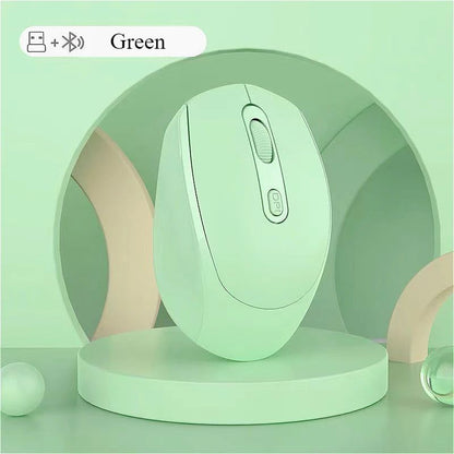 MINGCVIL Wireless Mouse RGB Rechargeable Bluetooth Mice Wireless Computer Ergonomic Gaming Mouse for Laptop PC adjustable DPI