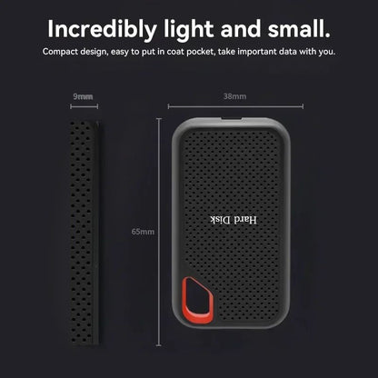 Original SSD 1TB High Speed External Hard Drive USB 3.1 Type-C Interface Hard Disk 4TB Mass Solid Drive for Laptop/PC/MAC