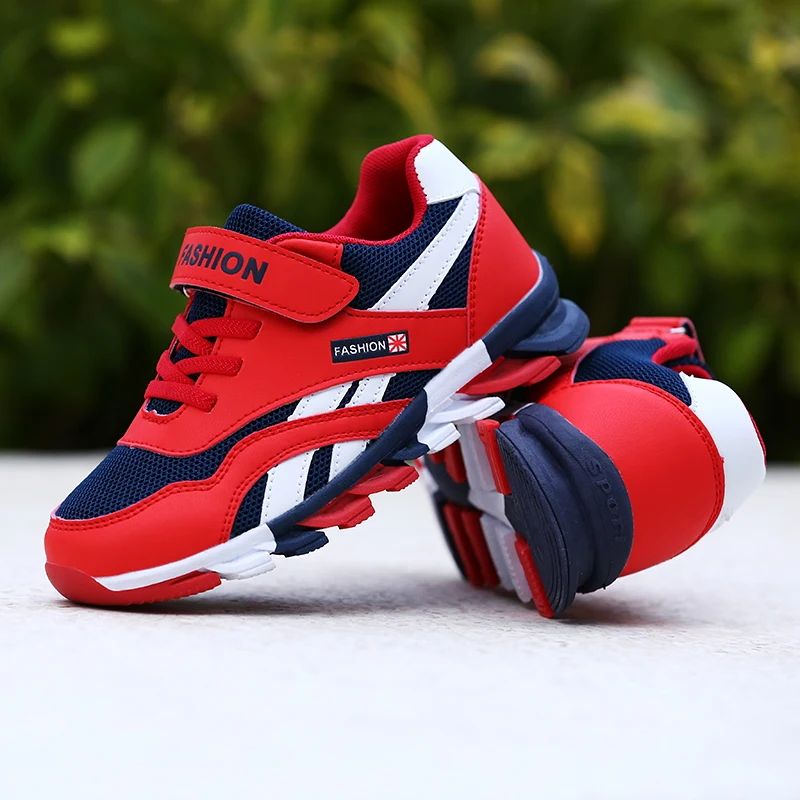 Childrens Running Shoes Trendy Luxury Design Casual Sneakers Mesh Breathable Sports Shoes Comfortable Tennis Shoes for Boys