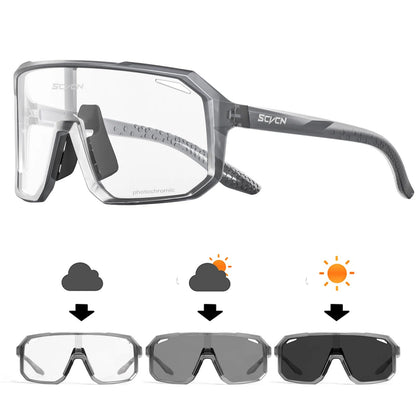 SCVCN Óculos Fotocromáticos Masculinos para Ciclismo Óculos de Sol para Mulheres Esportes Corrida MTB Óculos de Ciclismo para Estrada Mountain Bike