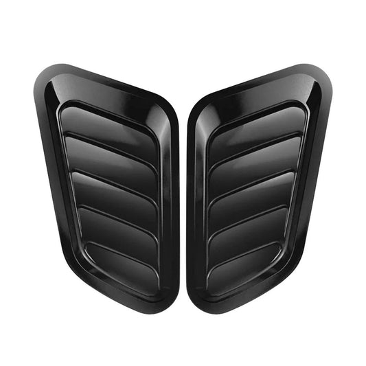 2PCS Car Hood Tuning Decoration Stickers Universal Air Intake Auto Hood Scoop Bonnet Vent Cover Carbon Fiber Decoration Styling