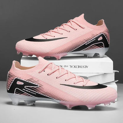 New Men Outdoor Football Boots Soccer Shoes Cleats Match Training TF/FG Grass Ankle Long Spikes Sport Hot-selling High-quality