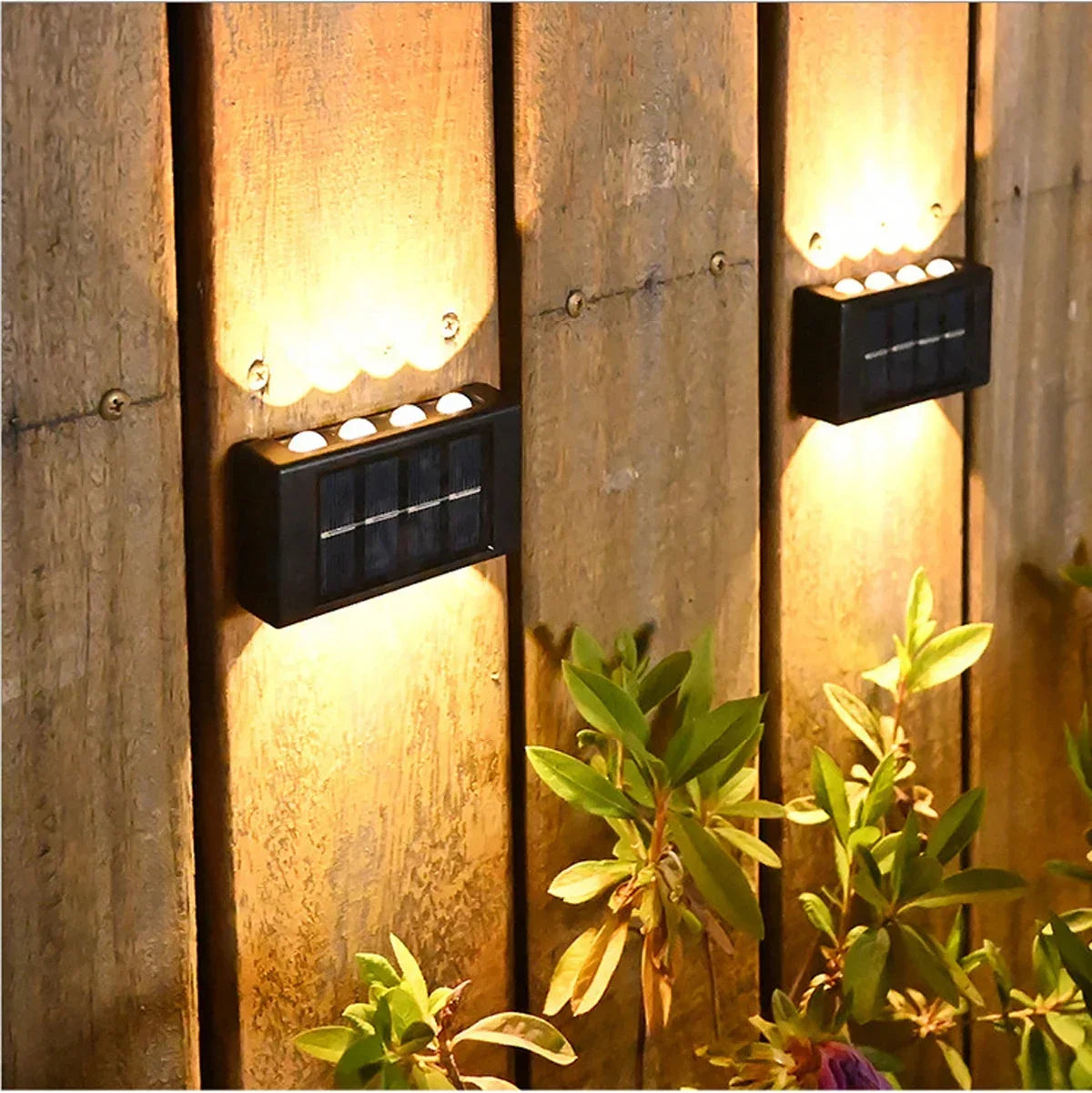 LED Solar Light Outdoor Waterproof Wall Lamp Up And Down Luminous Lighting for Garden Street Landscape Balcony Decor 1~4pcs