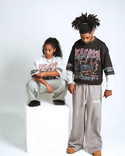 Womens Harajuku Klein Stone Embroidery Crop Tees Y2k Gothic Graphic Men Hip Hop Print Long Sleeves T Shirts Cotton Loose Tops