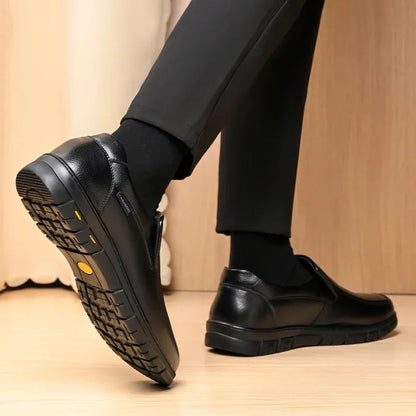 Winter Warm Men Casual Shoes Genuine Leather Breathable Man Loafers High Quality Mens Formal Dress Shoes Slip on Driving Shoes