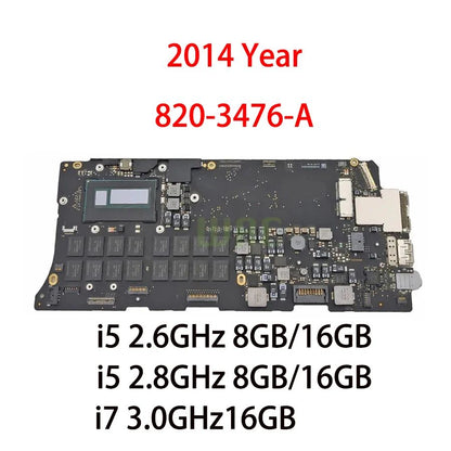 Placa-mãe Original A1502 para Macbook Pro Retina 13" Placa Lógica A1502 2013 2014 2015 820-3536-A 820-3476-A 820-4924-A