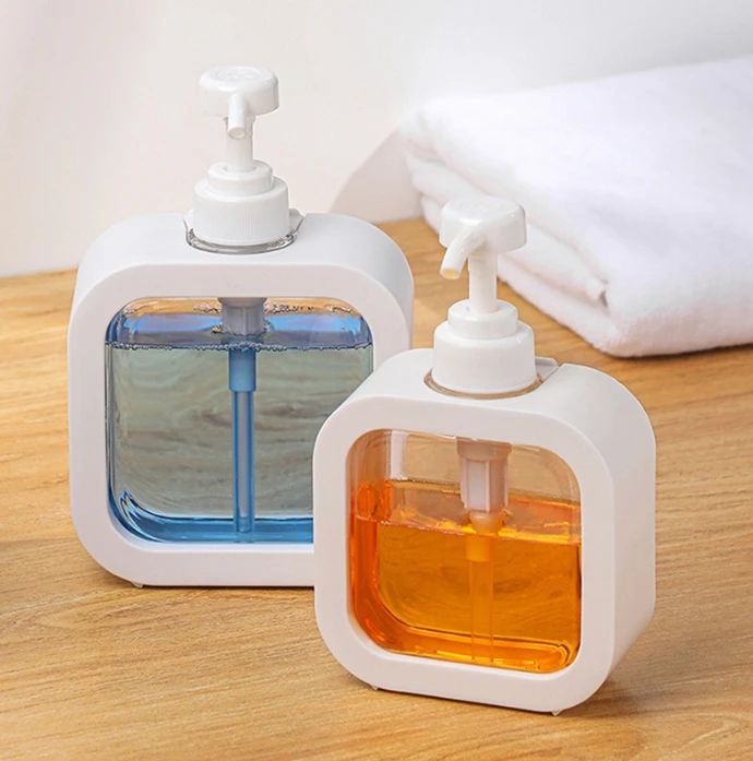 300/500ml Bathroom Soap Dispensers Refillable Lotion Shampoo Shower Gel Holder Portable Travel Dispenser Empty Bath Pump Bottle