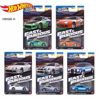 Hot Wheels Velozes e Furiosos HNR88-H Série Carro de Liga Leve Modelo 1/64 Toyota Subaru Mitsubishi Simulação de Carro Moderno Brinquedos de Carro Fundido