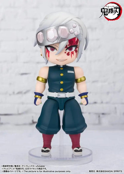 Em Estoque Original Bandai Figuarts Mini Demon Slayer Blade Fornalha Porta Anime Figura Q Versão Bonito Modelo Brinquedos