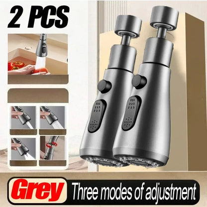 1pc Faucet Extender Metal Alloy,Three Modes,Head Water Saver Home Extended Shower Spray Filter  Faucet Extender  Kitchen