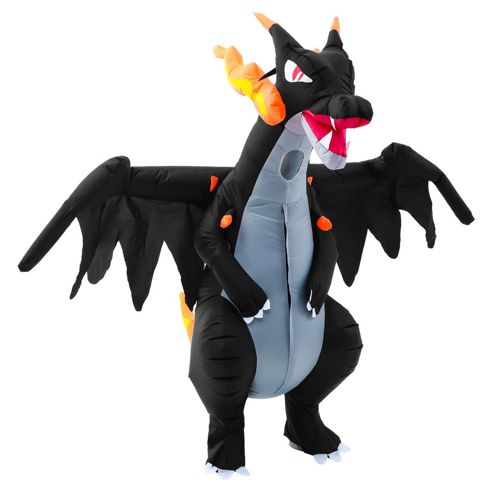 Dinosaur Inflatable Costumes for Adults Halloween Dragon Blow Up Suit Fire Breathing Evil Dragon for Party Fancy Dress Suit 2023