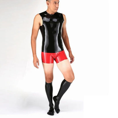 customized gloves latex fetish men catsuit sexy fetish long gloves opera latex handmade rubber bodysuit for men cosplay