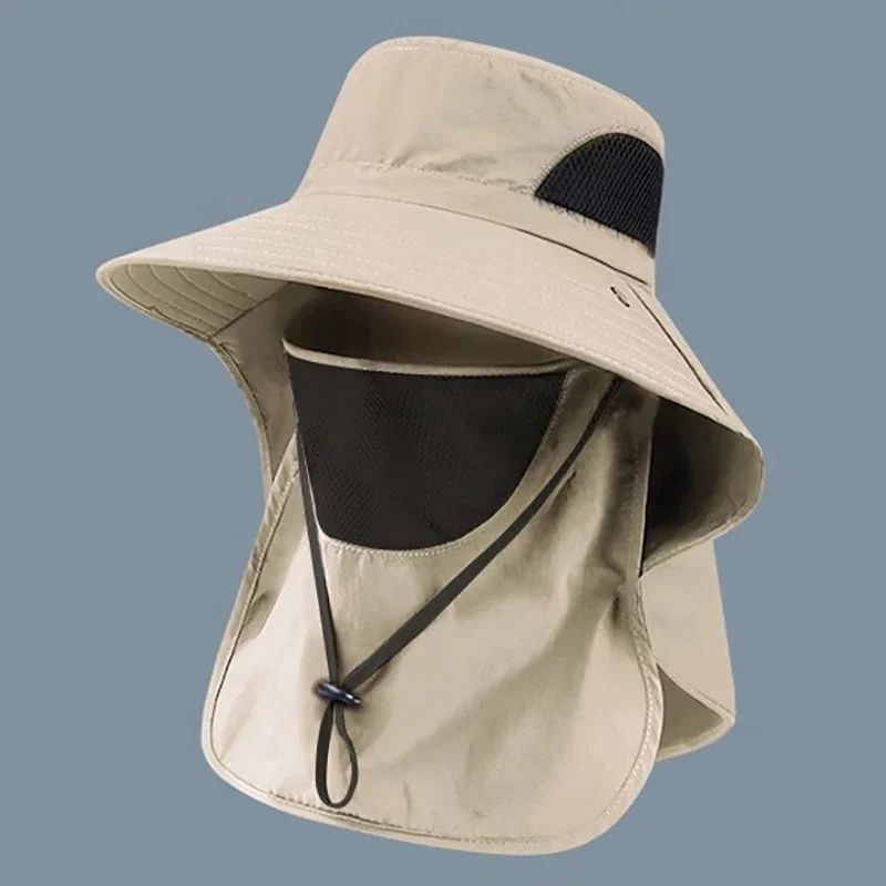 Outdoor UV Protection Bucket Hat – Sun Hat with Neck Flap for Hiking, Fishing & Camping