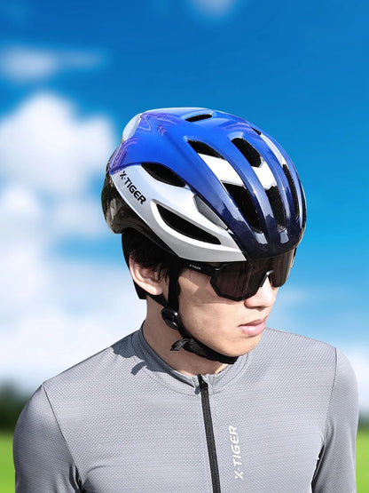 X-TIGER Bicycle Helmet Man Women Breathable Ultra-light One-piece Molding Helmets Shockproof Adjustable MTB Road Cycling Helmets
