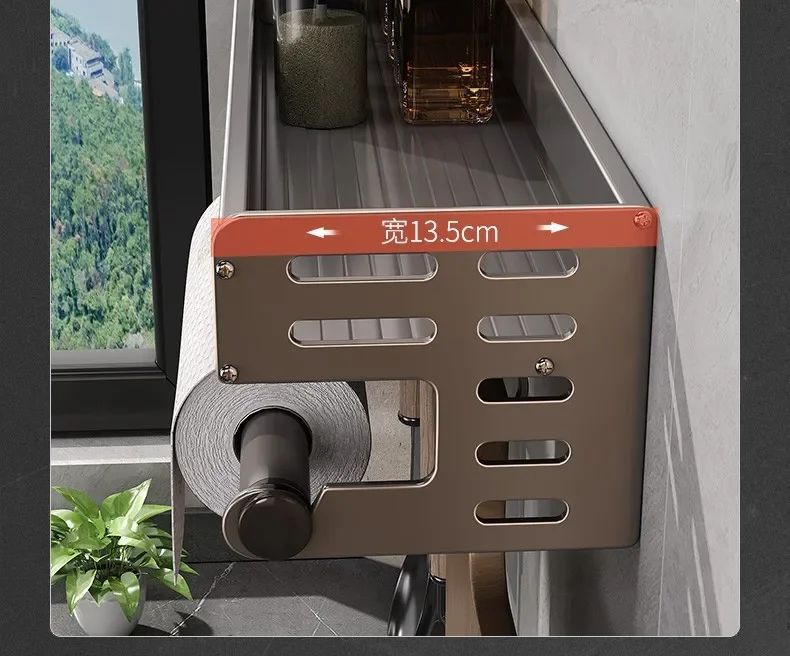 Novo Rack de Armazenamento de Cozinha Suporte para Temperos de Parede Organizador de Cozinha Doméstico Multifuncional Prateleira de Armazenamento