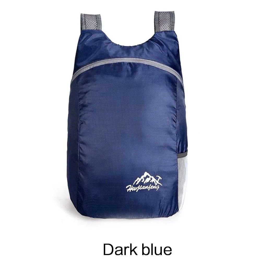 Mochila Esportiva Dobrável Impermeável Ultrafina Portátil Leve para Viagem, Adequada para Camping, Corrida, Fitness
