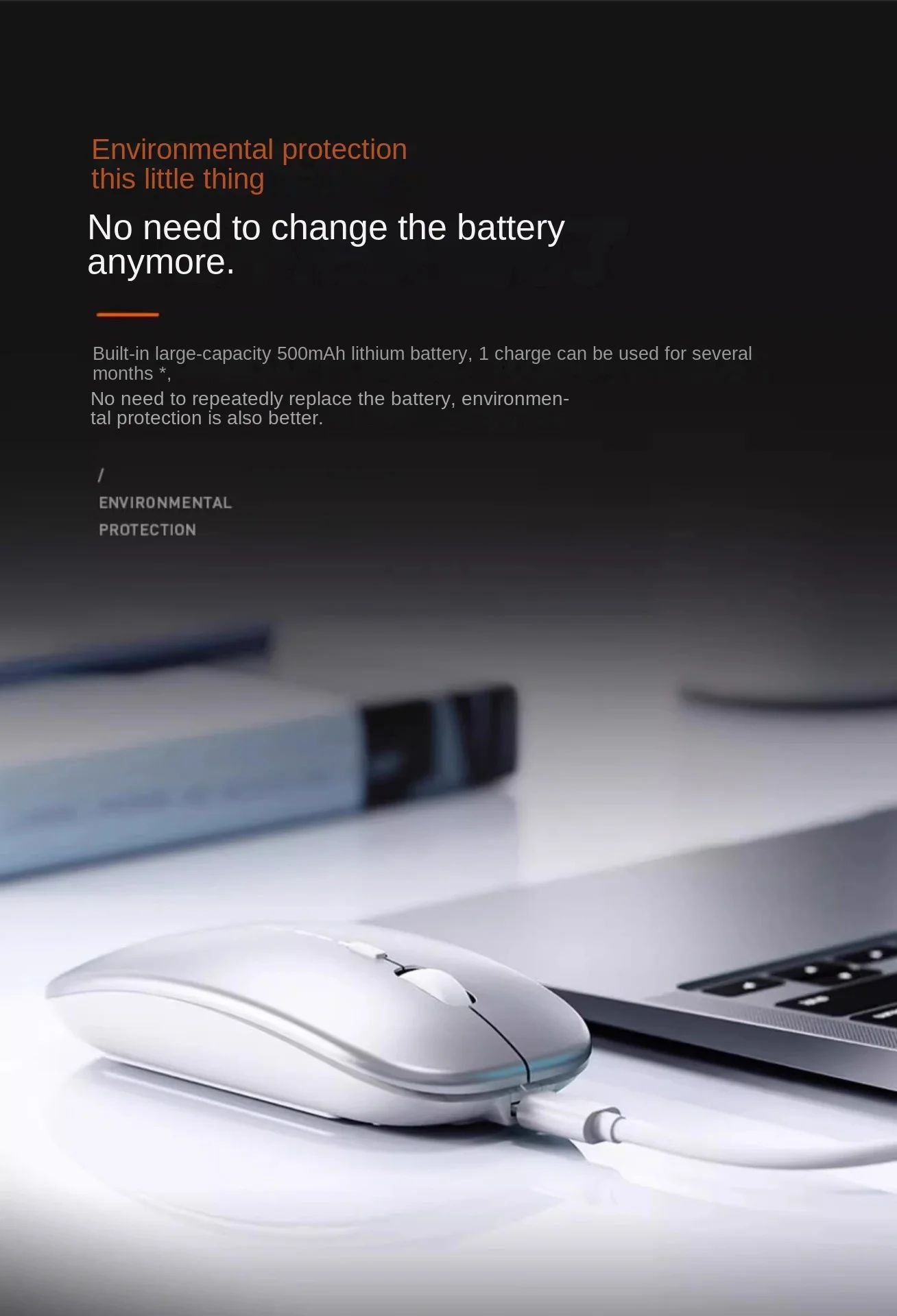 Mouse sem fio para notebook PC Bluetooth recarregável mouses de computador silenciosos mouse USB ergonômico para jogos para Xiaomi Pad