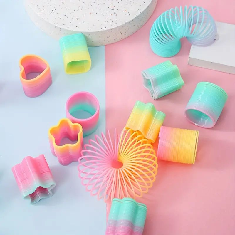 12/180Pcs Rainbow Magic Spring Toys for Kids Birthday Party Favors Pinata Fillers School Prize Wedding Christmas Boy Girl Gifts