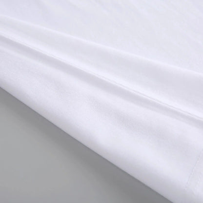 Heavy Cotton Men's Long Sleeve T Shirt Solid Color Cotton Bottom Shirt Half Sleeve 100% Cotton T Shirt Korean Tee