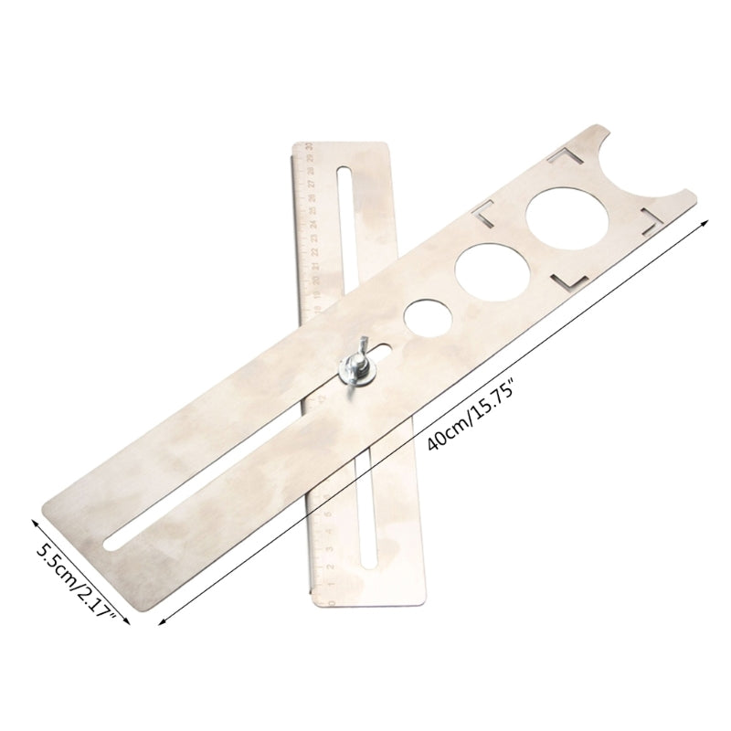 Localizador Ajustável De Cerâmica Para Parede, Régua De Posicionamento, Cortador De Furos Para Cerâmica, Abridor De Mármore, Ferramenta De Construção M4YD