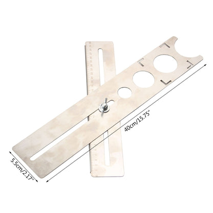 Localizador Ajustável De Cerâmica Para Parede, Régua De Posicionamento, Cortador De Furos Para Cerâmica, Abridor De Mármore, Ferramenta De Construção M4YD