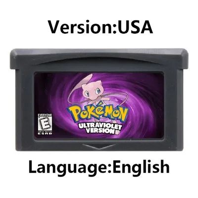Cartucho de Jogo GBA Console de Videogame 32 Bits Card da Série Pokemon Crown Clover Unbound Quetzal Glazed Gaia Emerald Legacy