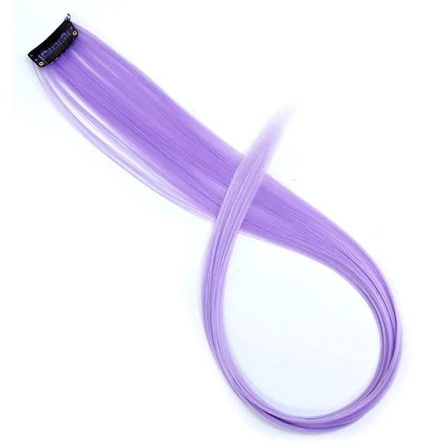 22 Polegadas Sintético Longo Liso Clip In Extensões de Cabelo Perucas de Alta Temperatura Cores do Arco-Íris Acessórios de Cabelo para bom 2026