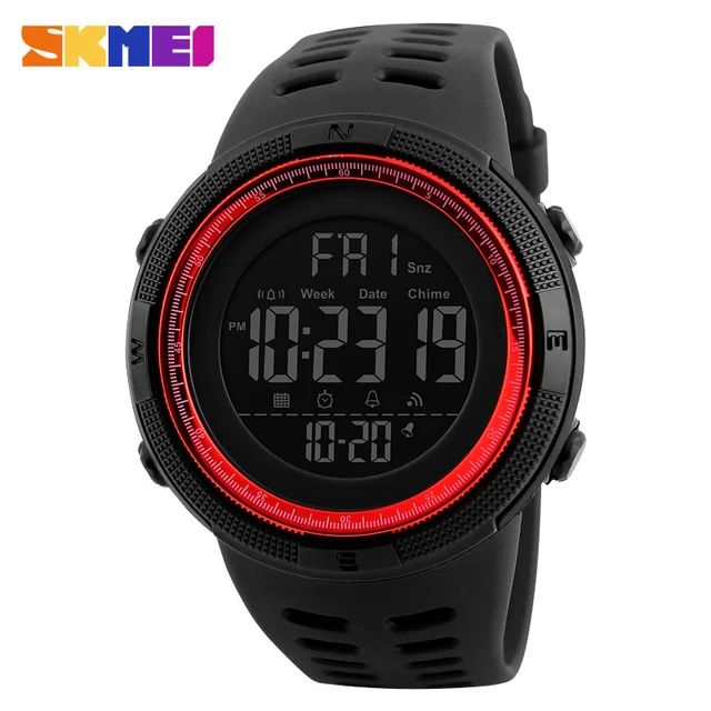 SKMEI 1251 Digital Watch for Men Waterproof Sports Electronic Countdown Mens Wristwatches Military Date Clock 1560 reloj hombre