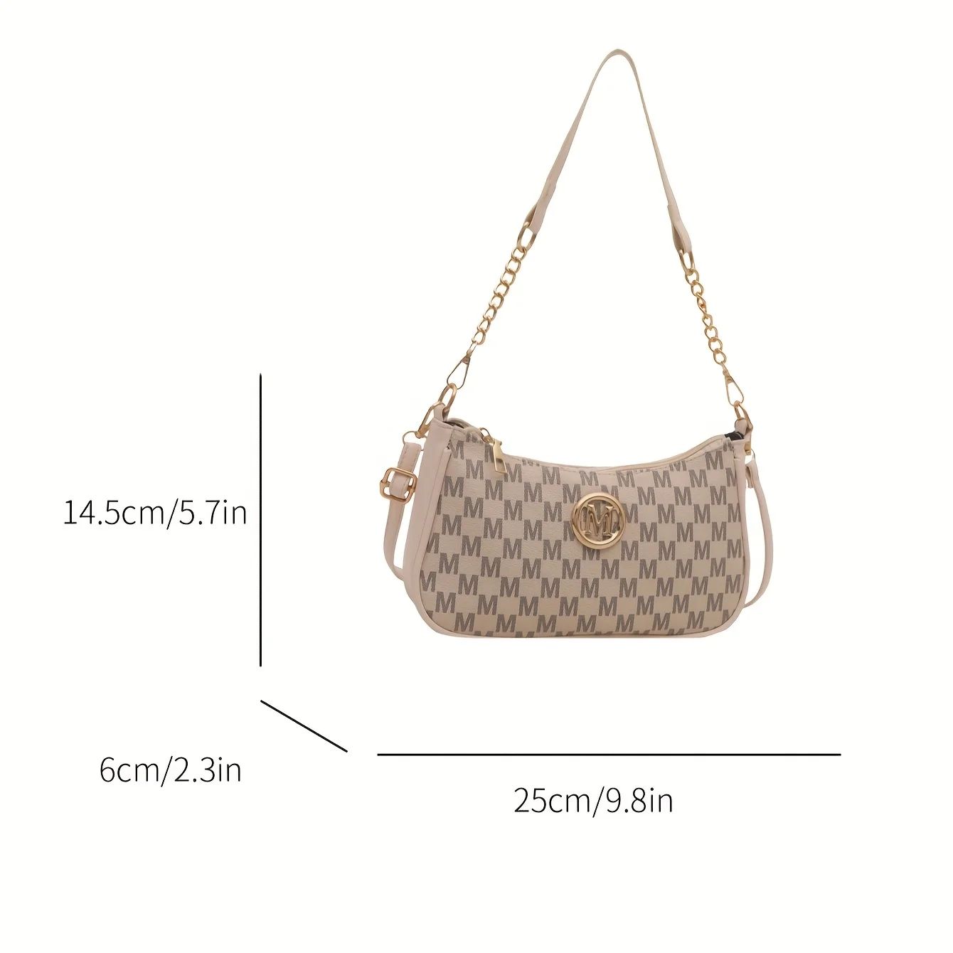 Vintage Style Handbag Crossbody Bag Adjustable Strap Women Messenger Shoulder Bag Sophisticated Accessory Tote Bag Purse