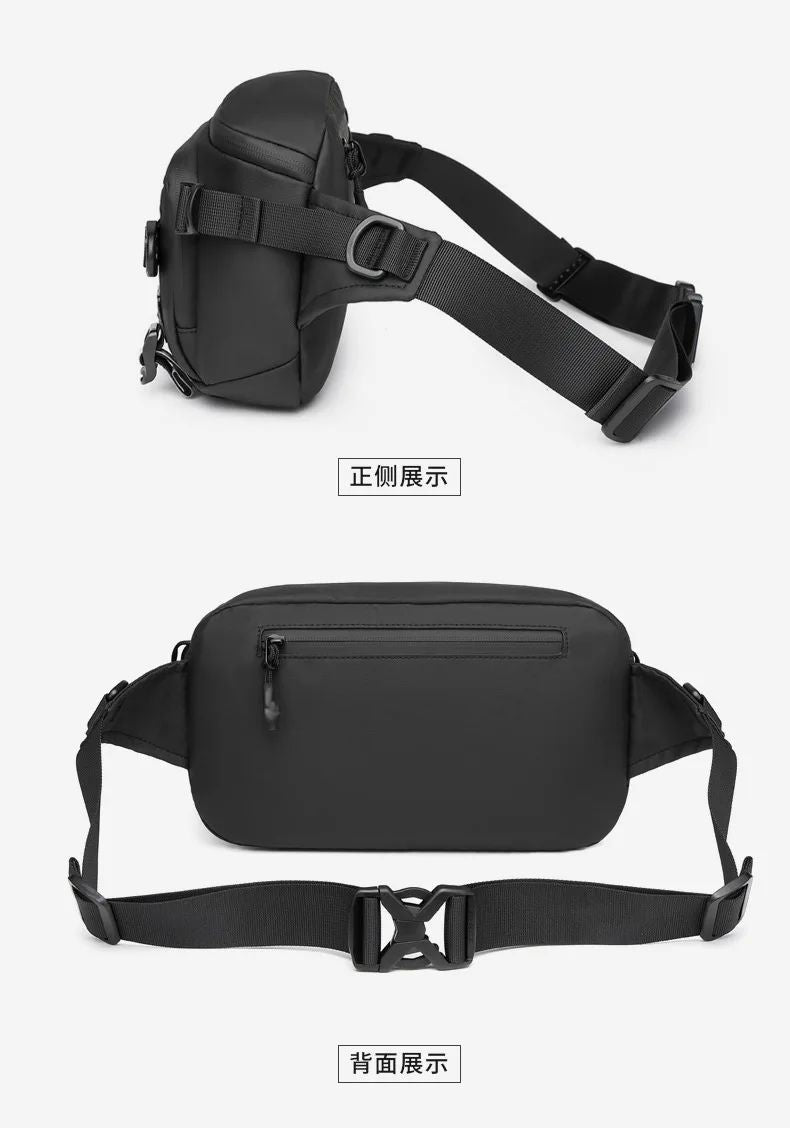 OZUKO  Tactical bag Fanny Pack Outdoor Sports Tactical  Multifunction Waterproof Male Chest Bag Mens Crossbody Bags