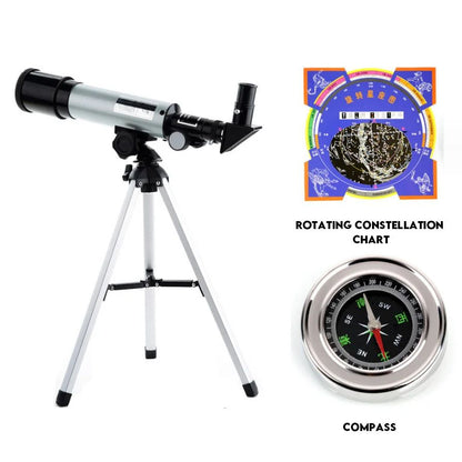 Telescópio Profissional Astronômico HD com Zoom 90X Poderoso Monocular de Longo Alcance Binóculos Espacial Portátil para Lua Presentes para Crianças