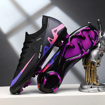 Men Football Shoes Cleats Outdoor Grass Society Training Match Football Field Boots Resistant Studded Soccer Shoes Sport Wear