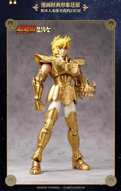 Kit de Bonecos Articulados Saint Seiya Blk Blokees Originais - Touro Pégaso Sagitário Brinquedos de Anime Colecionáveis Montados Presente de Aniversário