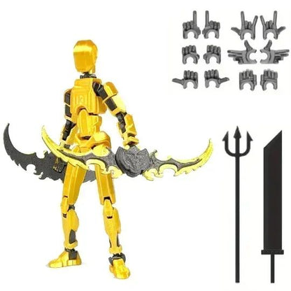 3D Printed Movable Shapeshift Robot Action Figuras 3rd Generation Lucky 13 Figure Toys Dummy DIY Mannequin Decompression Toys