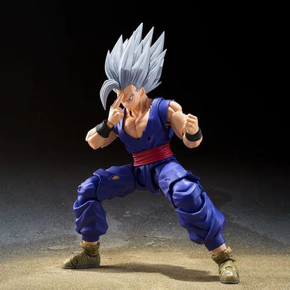 Shf Dragon Ball Son Gohan Besta Action Figure PVC Boneco Colecionável Articulado Anime 17cm Super Saiyajin Gohan Brinquedo Modelo de Presente