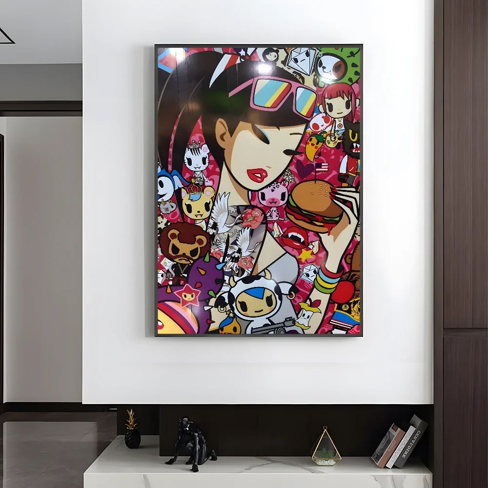 Cartoon Art Kawaii townTokidokiinside Poster HD art sticky wall waterproof home living room bedroom bar aesthetic decoration