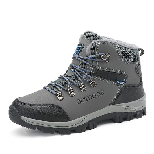 Men's Casual Sneaker Outdoor Sports Men Boots for Men Shoes Comfortable Warm Outdoor Hiking Shoes with Short Plush Men's Shoes